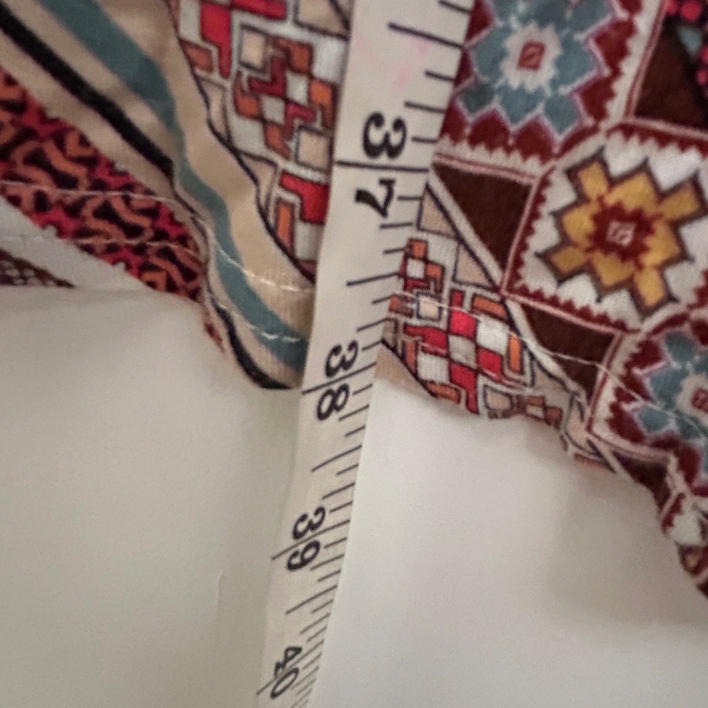 American Rag Cie Womens Geometric Diamond Print Maxi Skirt Boho Multicolor Large - Picture 7 of 8